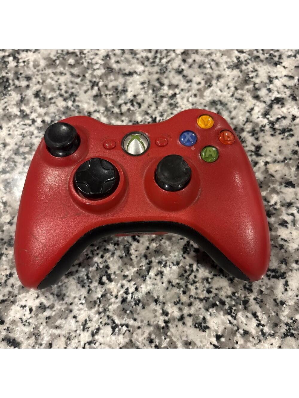 Red Xbox 360 Controller Wireless